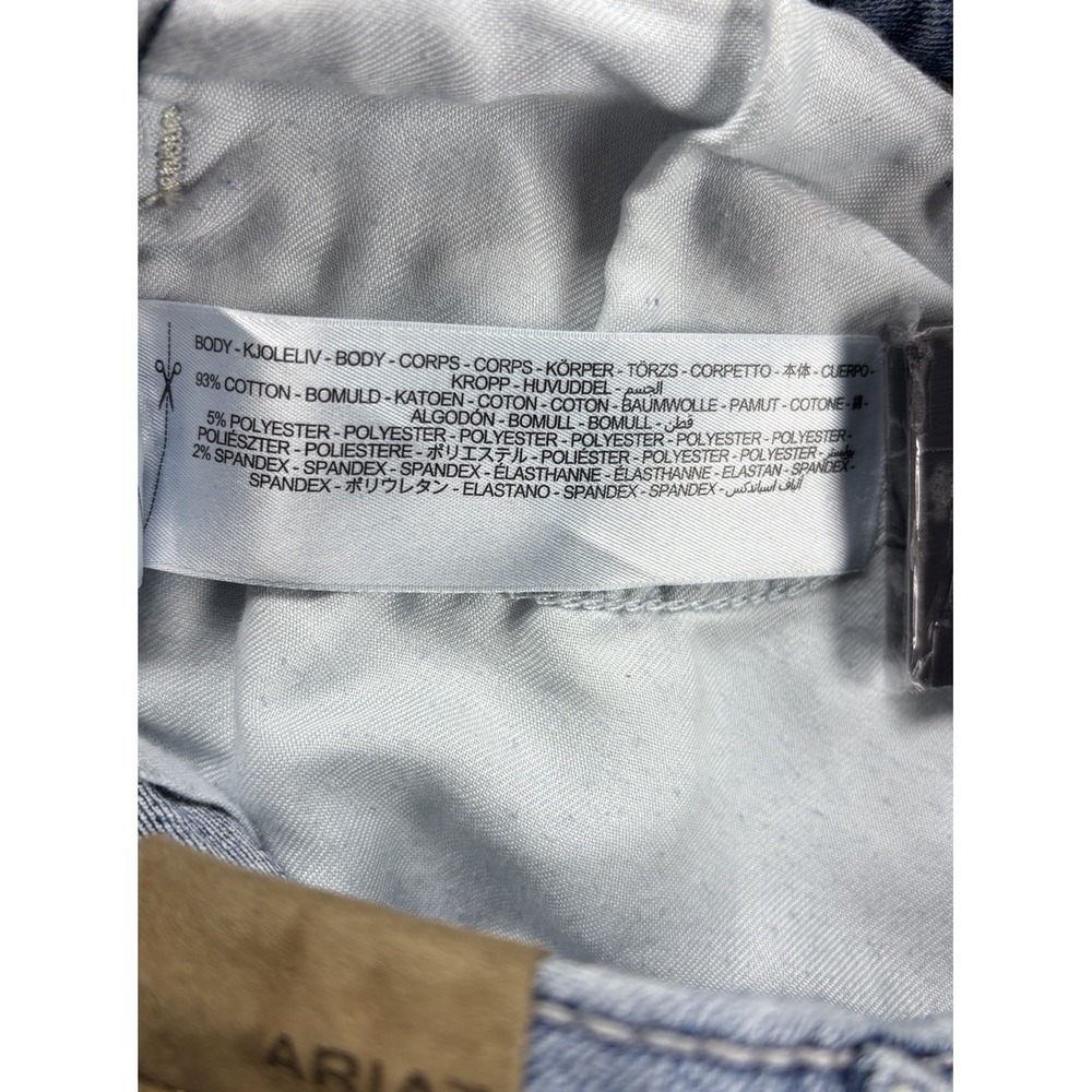 Ariat Trouser Chelsey Wide Leg Jeans Womens 28L Stretch Western Y2K Boho Rodeo - Picture 4 of 13